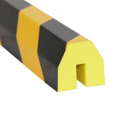 U-vorm 39 x 36 mm schuimprofiel NOMA PROTECT WARNING zwart/ geel