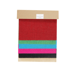 Jute stof combi kleuren 21 cm x 28 geplastificeerd