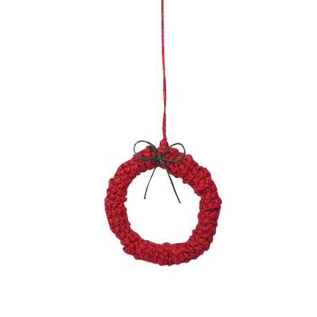 Jute kerstboomversiering gebruik: Jute kerstboomversiering