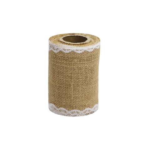 Jute lint met kant gebruik: Jute lint met kant