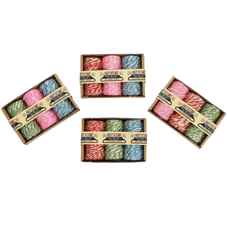 Tweekleurig jute touw