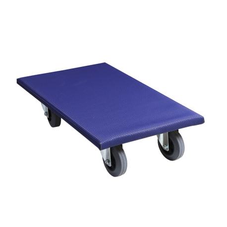 Meubelhondje 60x35 cm blauw 300 kg rubber wiel